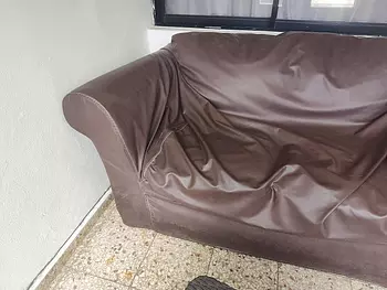 muebles y colchones - Muebles con forro marrón