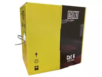 otros electronicos - ROLLO DE CABLE UTP AGILER CAT6, 1000 PIES, 24 AWG, 100% COBRE, FLUKE TEST PASS, 