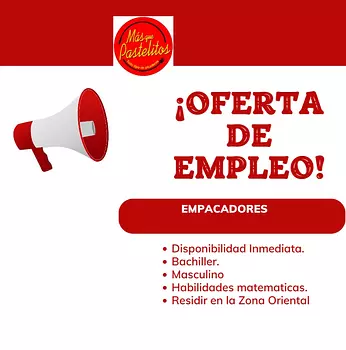 empleos disponibles - Empacador