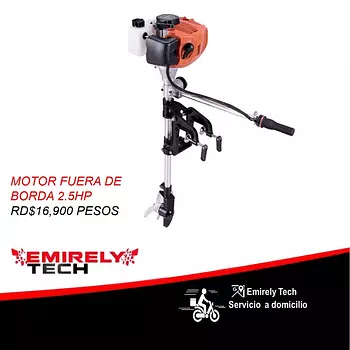 equipos profesionales - Motor fuera de borda 2.5hp/ 2 tiempos para botes de pesca playas o rios