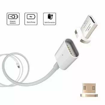 otros electronicos - Cable USB magnetico micro USB V8