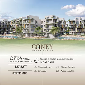 casas vacacionales y villas - Apartamento en CAP CANA Punta Cana