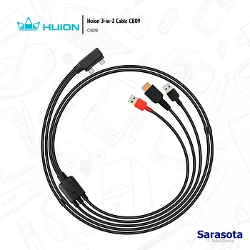 accesorios para electronica - Huion 3-in-2 Cable CB09