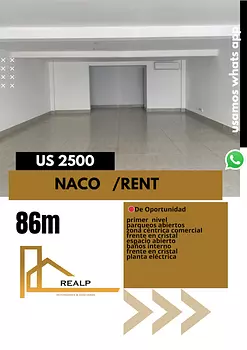 oficinas y locales comerciales - Local en Naco 