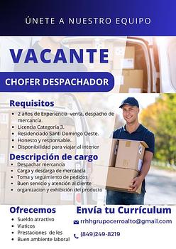 empleos disponibles - Chofer