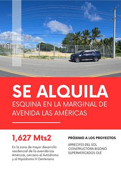 solares y terrenos - Solar en la Marginal las Americas alquiler 