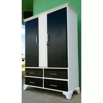 muebles y colchones - Ropero  en blanco y negro