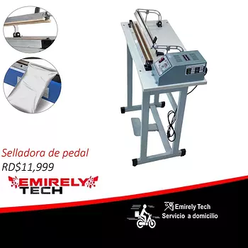 equipos profesionales - Selladora manual de bolsas Empaquetadora pedal 16 pulgadas envasadora de fundas