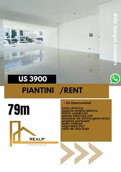 oficinas y locales comerciales - Local céntrico en Piantini 