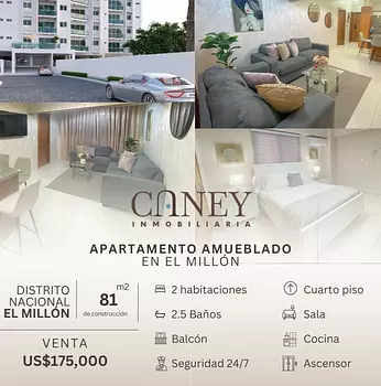 apartamentos - Apartamento AMUEBLADO en EL MILLÓN