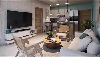 apartamentos - Proyecto en venta Punta Cana #24-1491un dormitorio, parqueadero, piscina, Gym.
