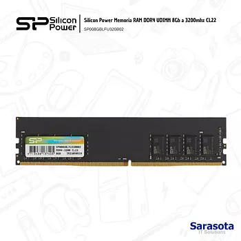 accesorios para electronica - Silicon Power Memoria RAM DDR4 UDIMM 8Gb a 3200mhz
