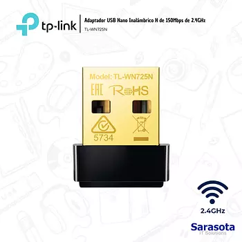 accesorios para electronica - Tp-Link antena USB WiFi TL-WN725N