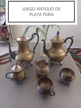 arte y antigüedades - ANTIGUEDAD DE SERVIR O DE LUJO, ES EN PLATA TODO...