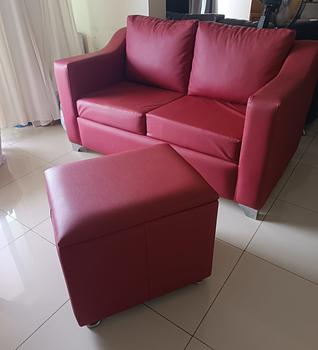 muebles y colchones - Sofa Rojo