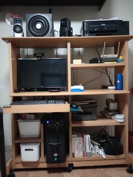 muebles y colchones - Escritorio para computadora tipo estante 
