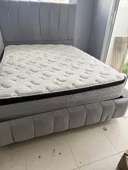 muebles y colchones - Cama Queen tapizado 