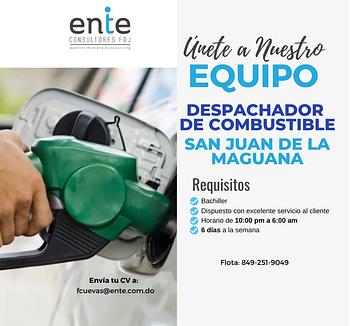 empleos disponibles - DESPACHADOR DE COMBUSTIBLE