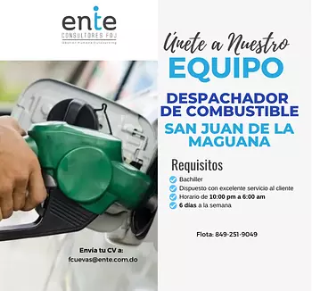 empleos disponibles - DESPACHADOR DE COMBUSTIBLE