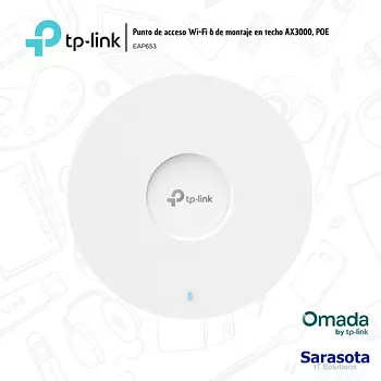accesorios para electronica - TP-Link Access Point EAP653 Omada WIFI 6 Mesh AX30