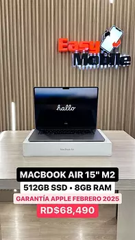 computadoras y laptops - MACBOOK AIR 15" M2 512GB SSD • 8GB RAM